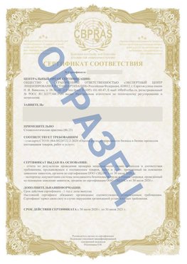 Образец Сертификат СТО 01.064.00220722.2-2020 Новороссийск Сертификат СТО 01.064.00220722.2-2020 